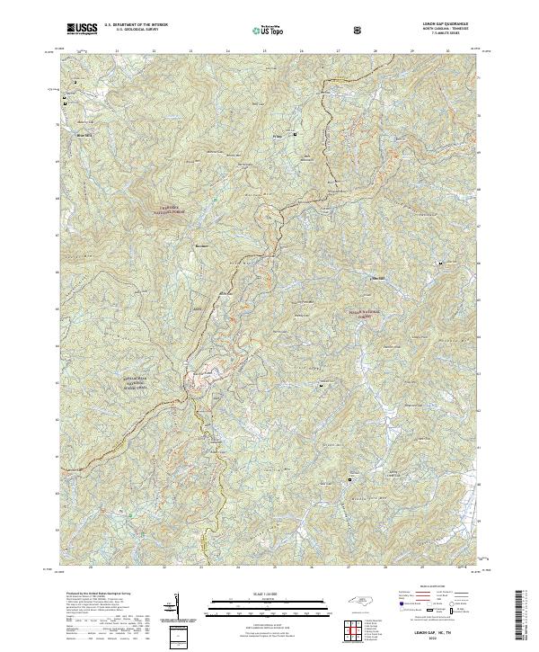 Lemon Gap topographic map thumbnail