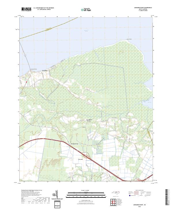 Leonards Point topographic map thumbnail