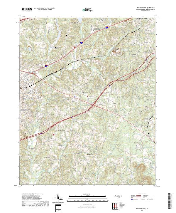 Lexington East topographic map thumbnail