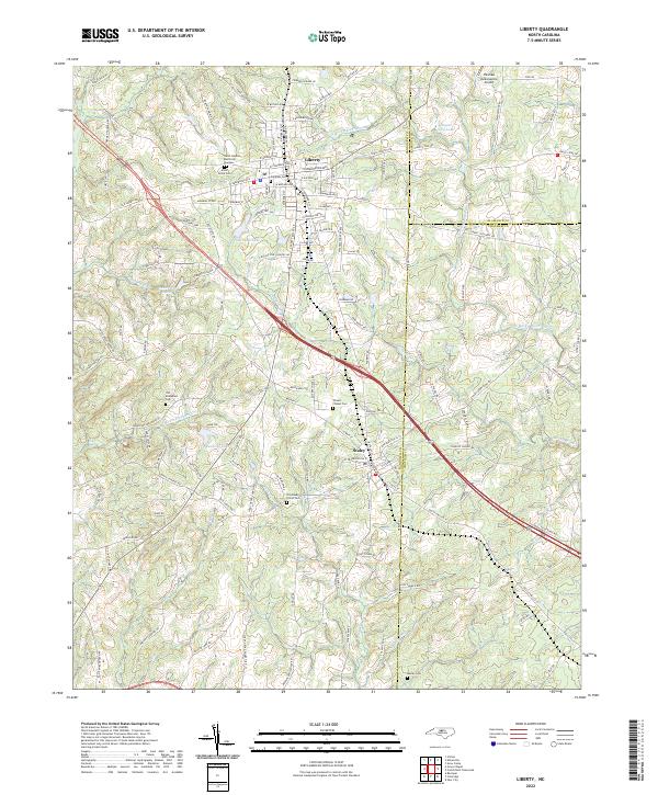 Liberty topographic map thumbnail