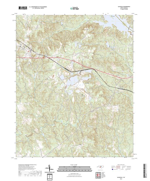 Lilesville topographic map thumbnail