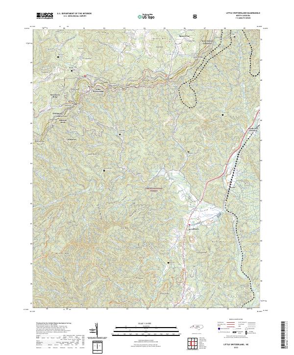 Little Switzerland topographic map thumbnail