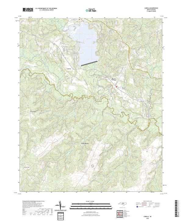 Lobelia topographic map thumbnail