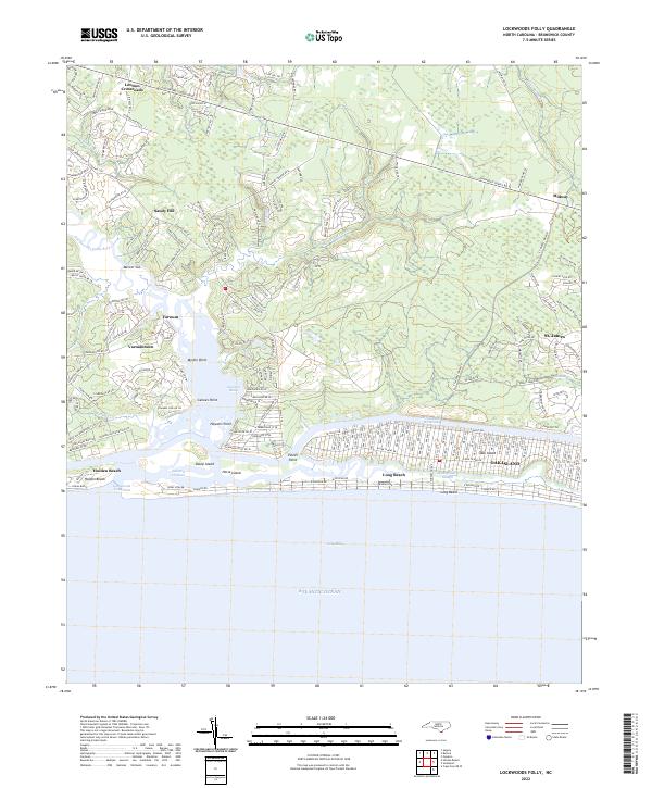 Lockwoods Folly topographic map thumbnail