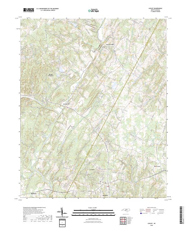 Locust topographic map thumbnail