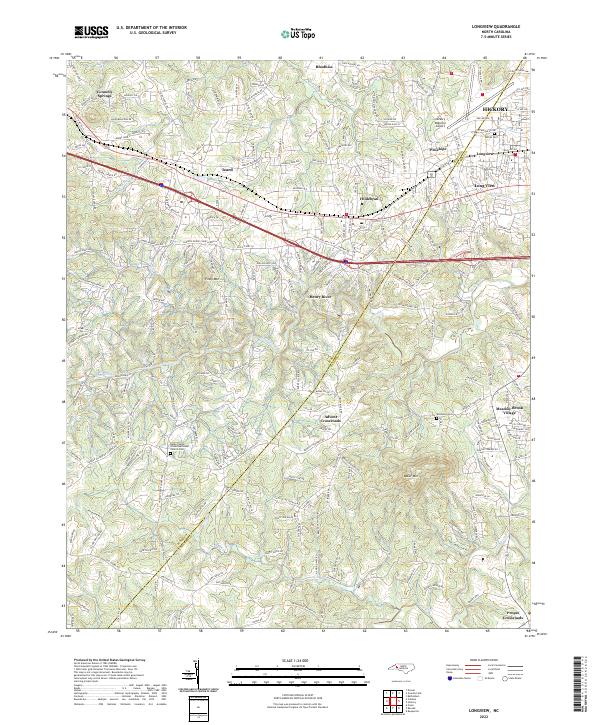 Longview 2022 topographic map thumbnail