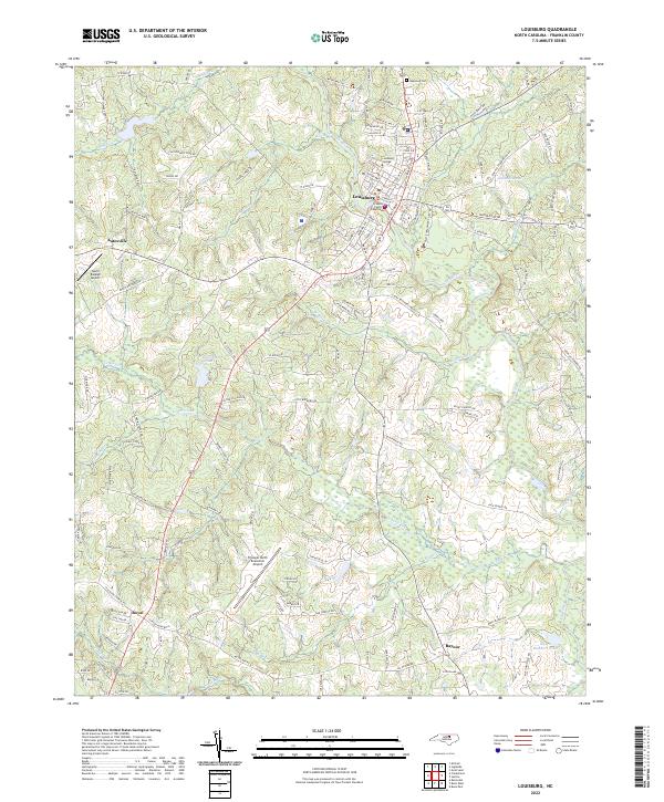 Louisburg topographic map thumbnail