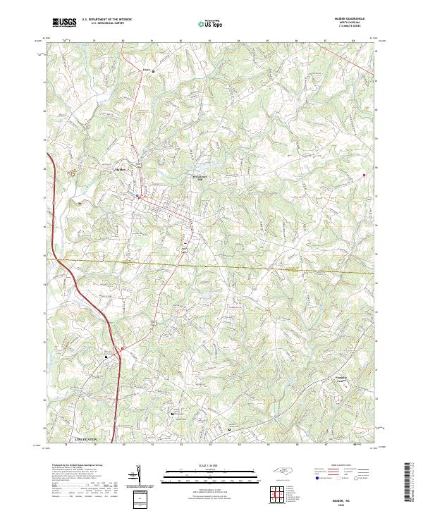 Maiden 2022 topographic map thumbnail