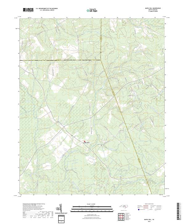 Maple Hill 2022 topographic map thumbnail