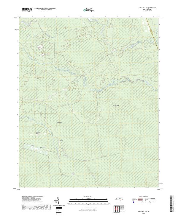 Maple Hill SW topographic map thumbnail