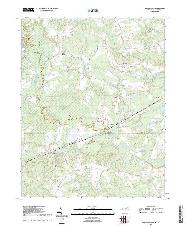 Margarettsville topographic map thumbnail