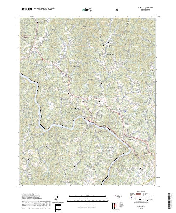Marshall 2022 topographic map thumbnail