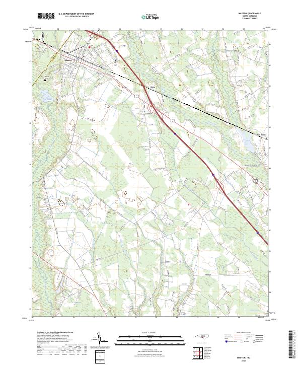 Maxton 2022 topographic map thumbnail