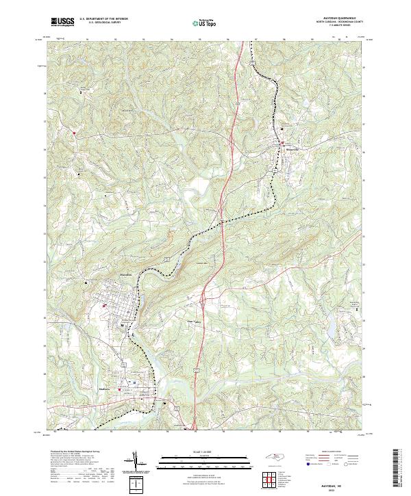 Mayodan 2022 topographic map thumbnail