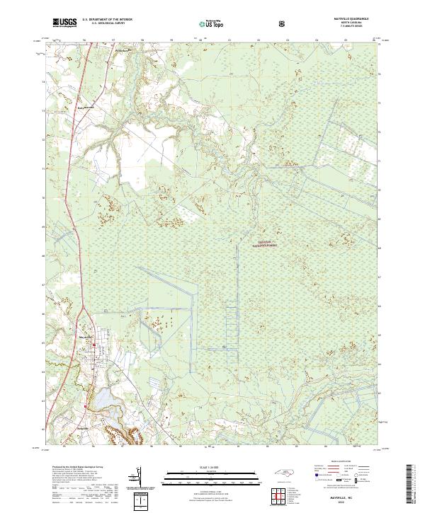 Maysville topographic map thumbnail