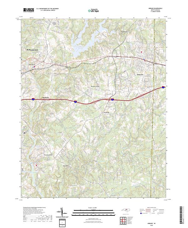 Mebane 2022 topographic map thumbnail