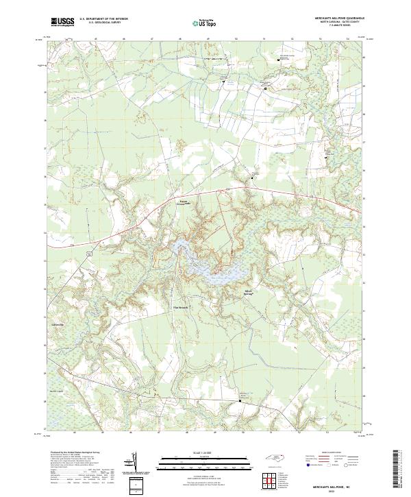 Merchants Millpond topographic map thumbnail