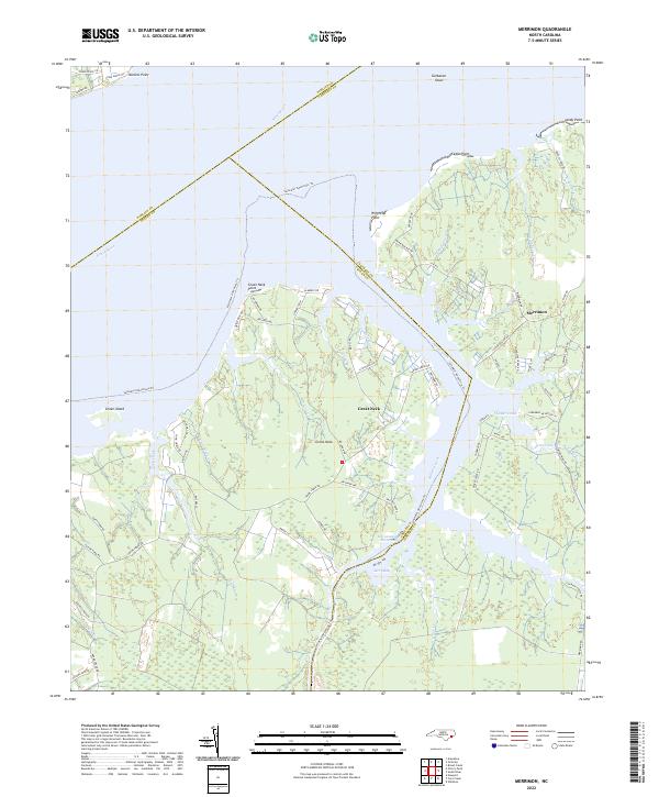 Merrimon topographic map thumbnail