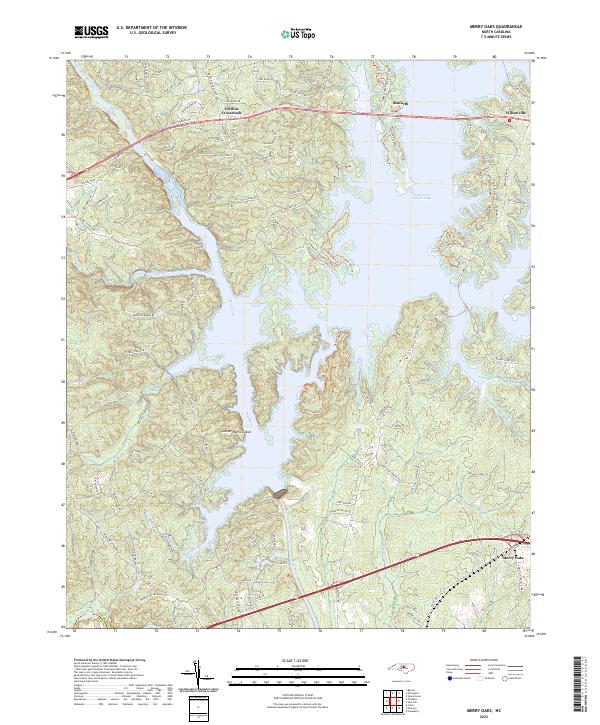 Merry Oaks topographic map thumbnail