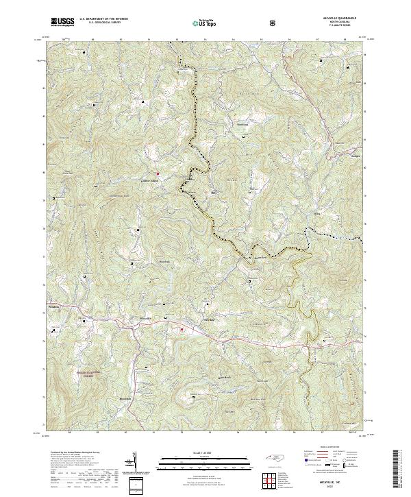 Micaville 2022 topographic map thumbnail