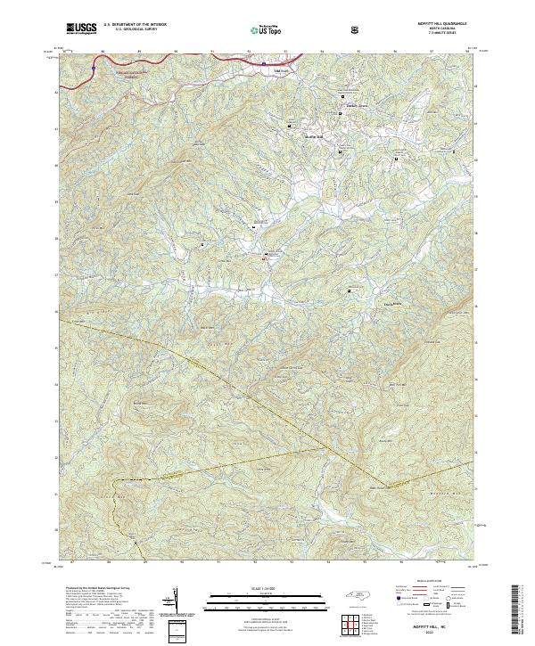 Moffitt Hill topographic map thumbnail