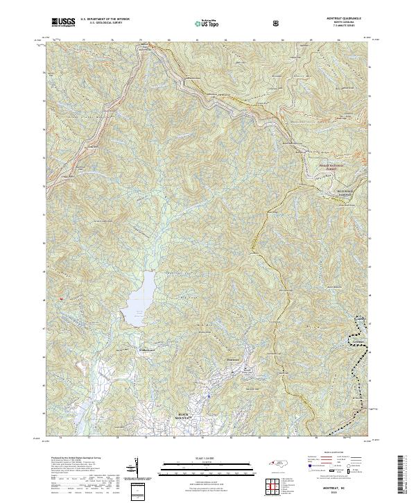 Montreat topographic map thumbnail