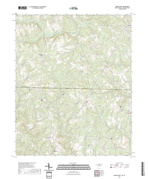 Morven West topographic map thumbnail