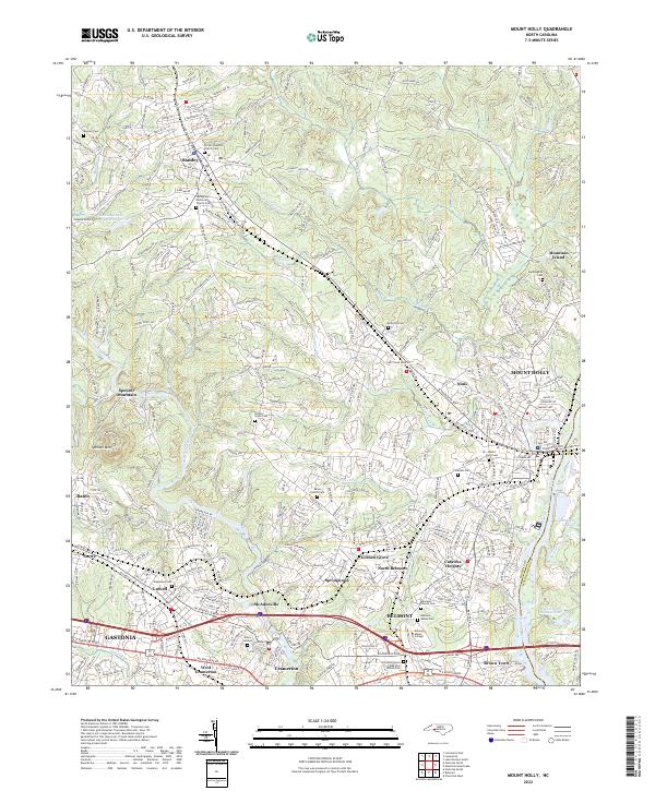 Mount Holly topographic map thumbnail