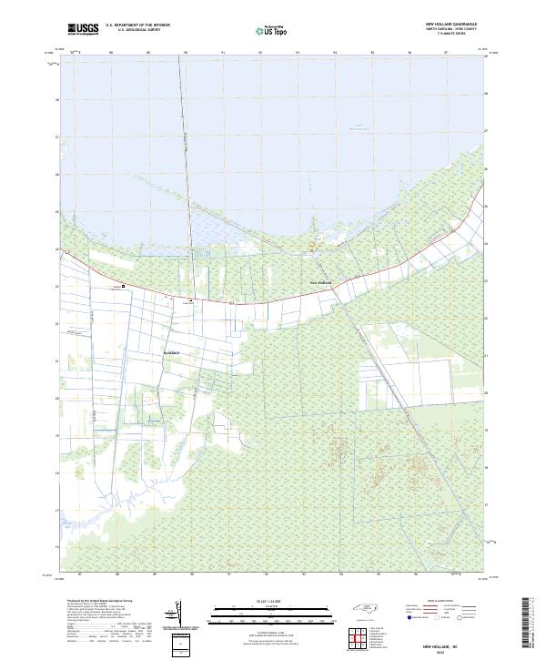New Holland topographic map thumbnail