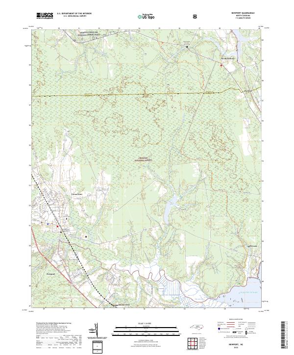 Newport 2022 topographic map thumbnail