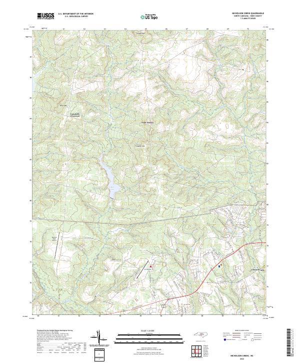 Nicholson Creek topographic map thumbnail