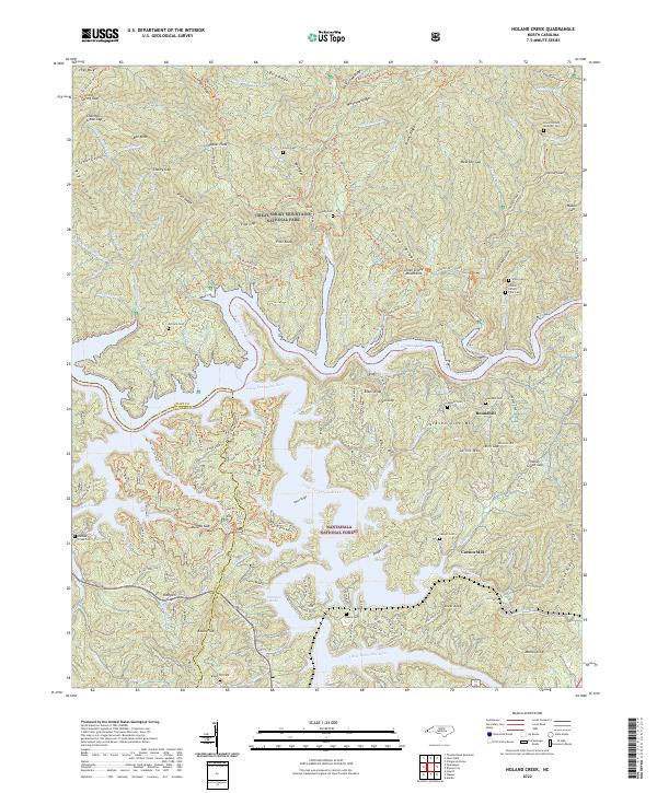 Noland Creek topographic map thumbnail