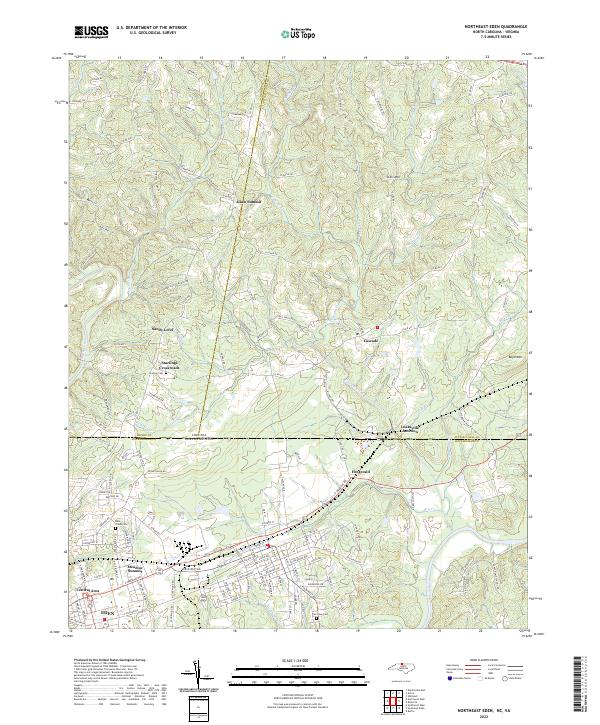 Northeast Eden topographic map thumbnail