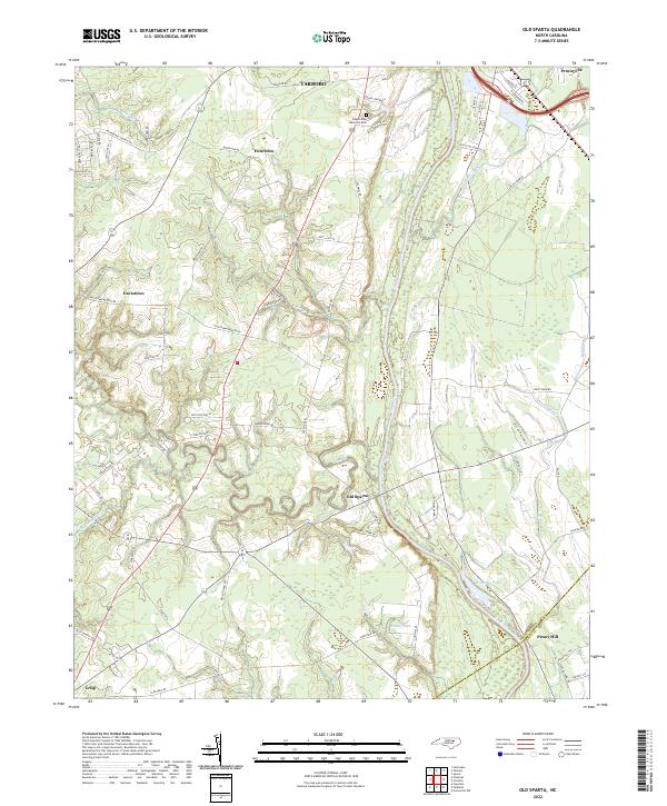 Old Sparta 2022 topographic map thumbnail