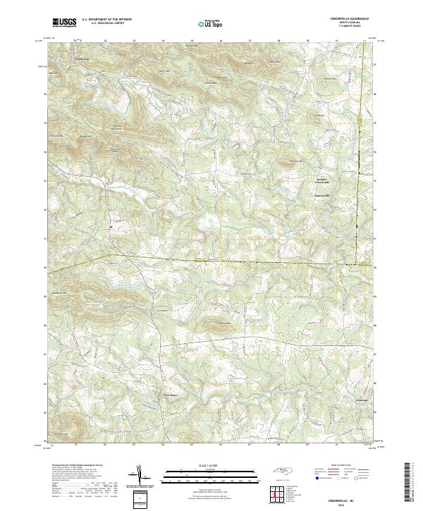 Osbornville topographic map thumbnail
