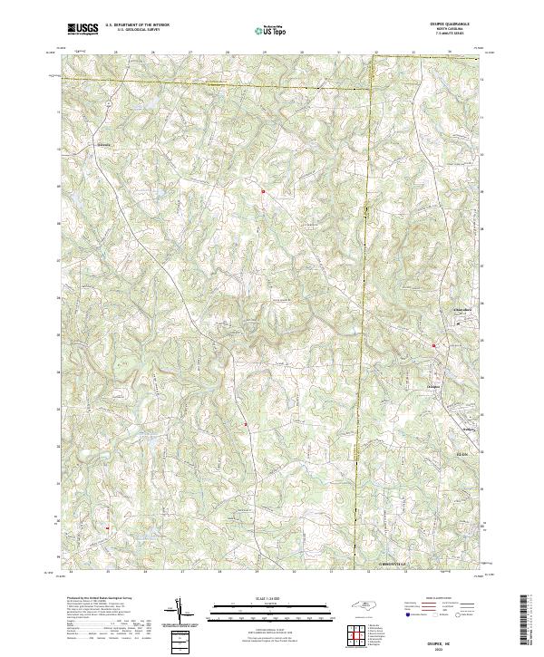 Ossipee 2022 topographic map thumbnail