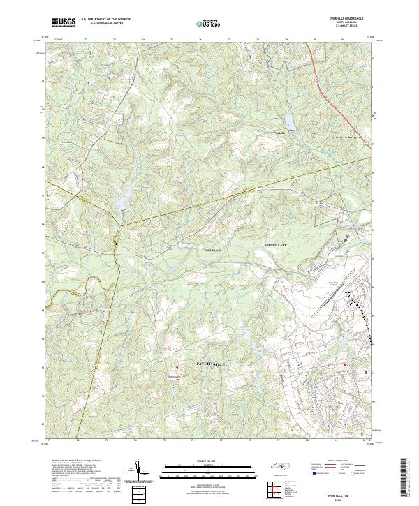 Overhills topographic map thumbnail