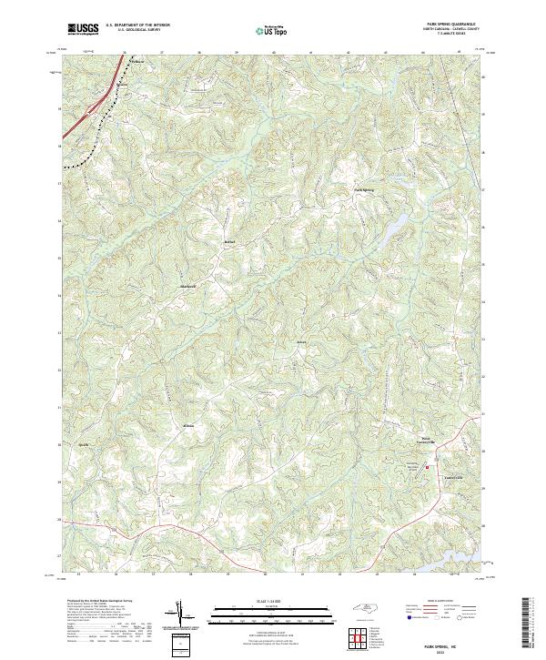 Park Spring 2022 topographic map thumbnail