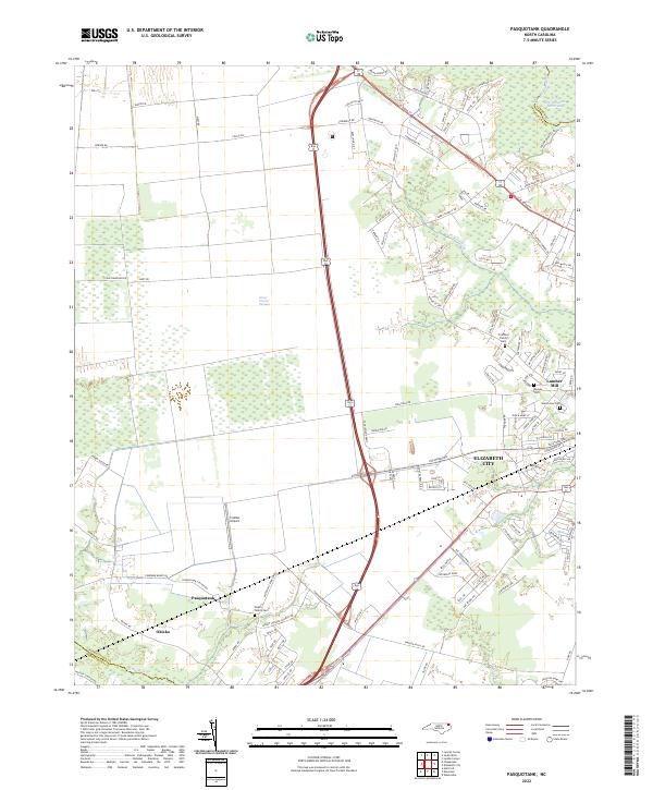 Pasquotank 2022 topographic map thumbnail