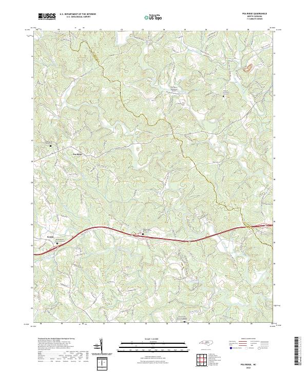 Pea Ridge topographic map thumbnail