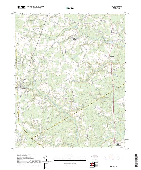 Pink Hill topographic map thumbnail