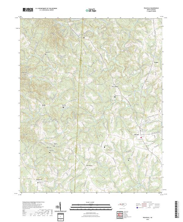 Polkville topographic map thumbnail