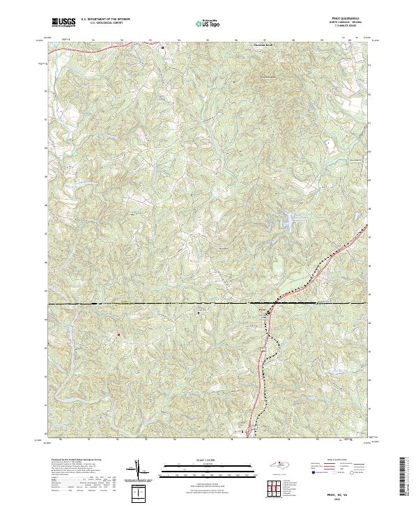 Price 2022 topographic map thumbnail