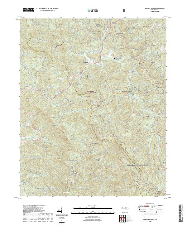 Rainbow Springs topographic map thumbnail