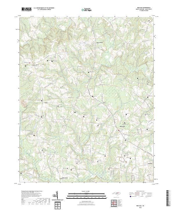 Red Oak 2022 topographic map thumbnail