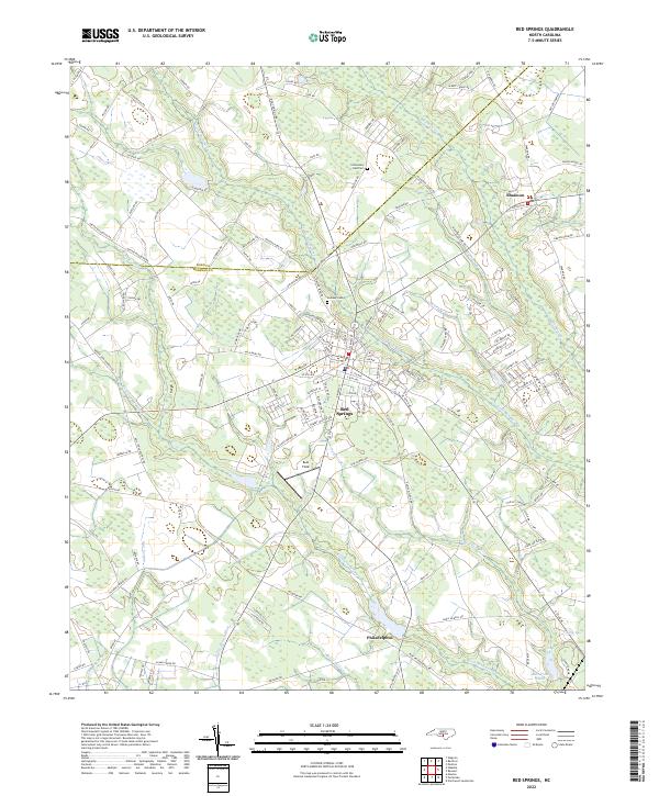 Red Springs topographic map thumbnail