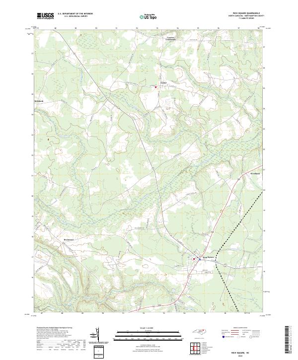 Rich Square topographic map thumbnail