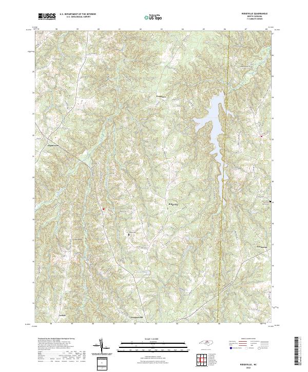 Ridgeville topographic map thumbnail
