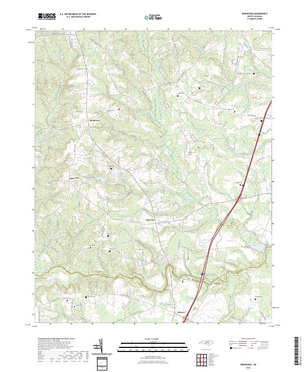 Ringwood 2022 topographic map thumbnail
