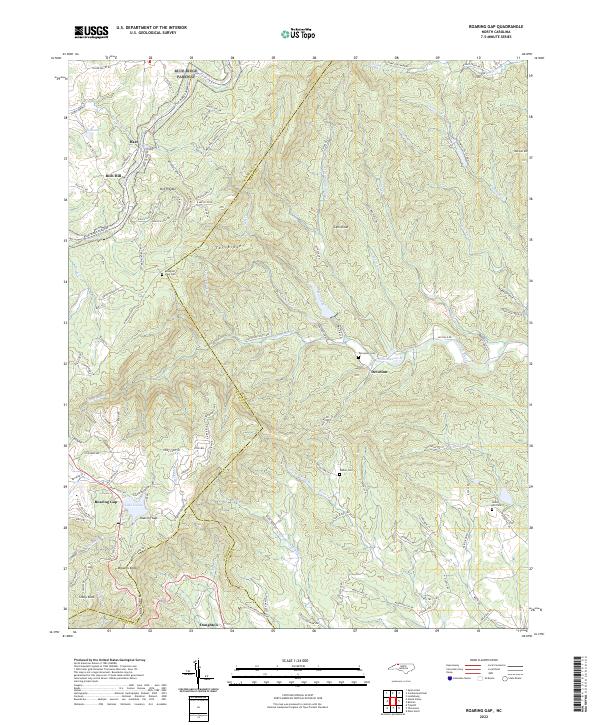 Roaring Gap topographic map thumbnail
